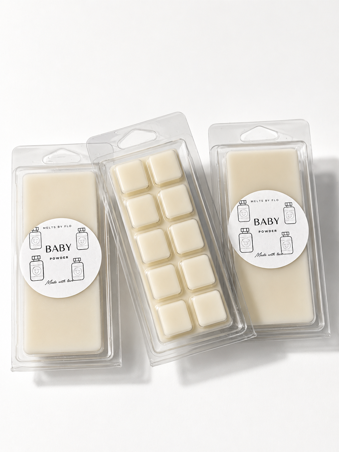 Baby Powder Soy Wax Melt Snap Bar