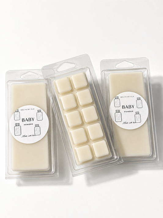 Baby Powder Soy Wax Melt Snap Bar