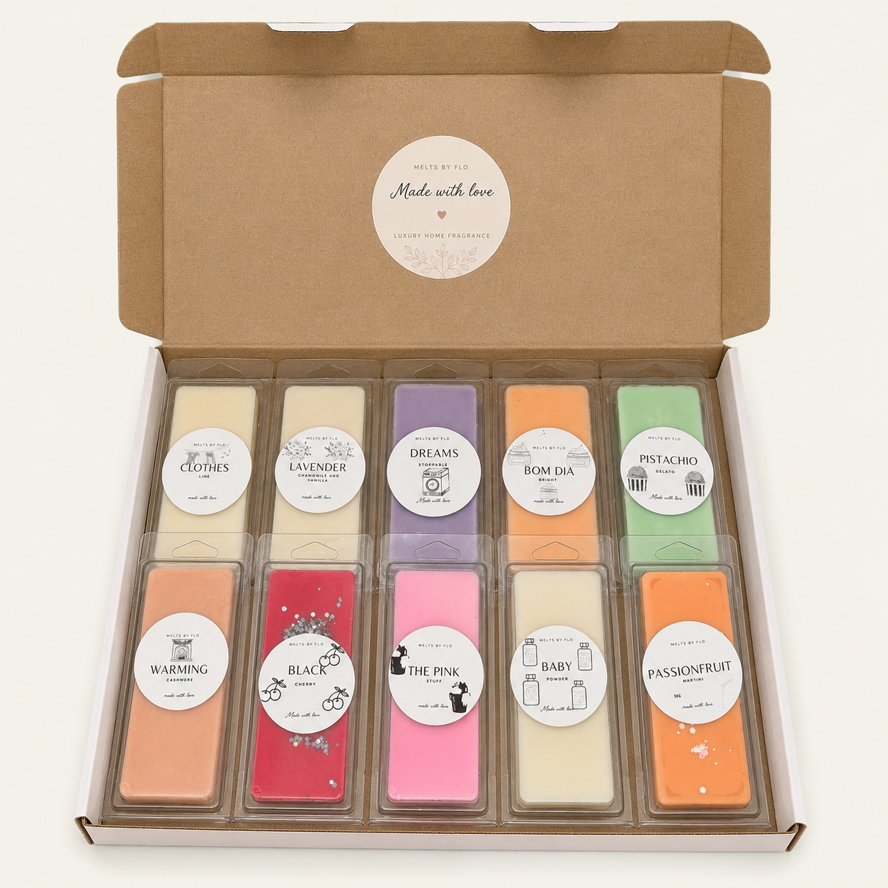 10 50g Snap Bar Wax Melt Bundle